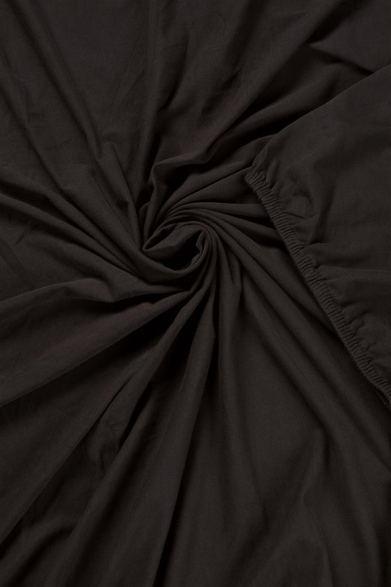 Beddinghouse Split Topper Fitted Sheet - Jersey - Black