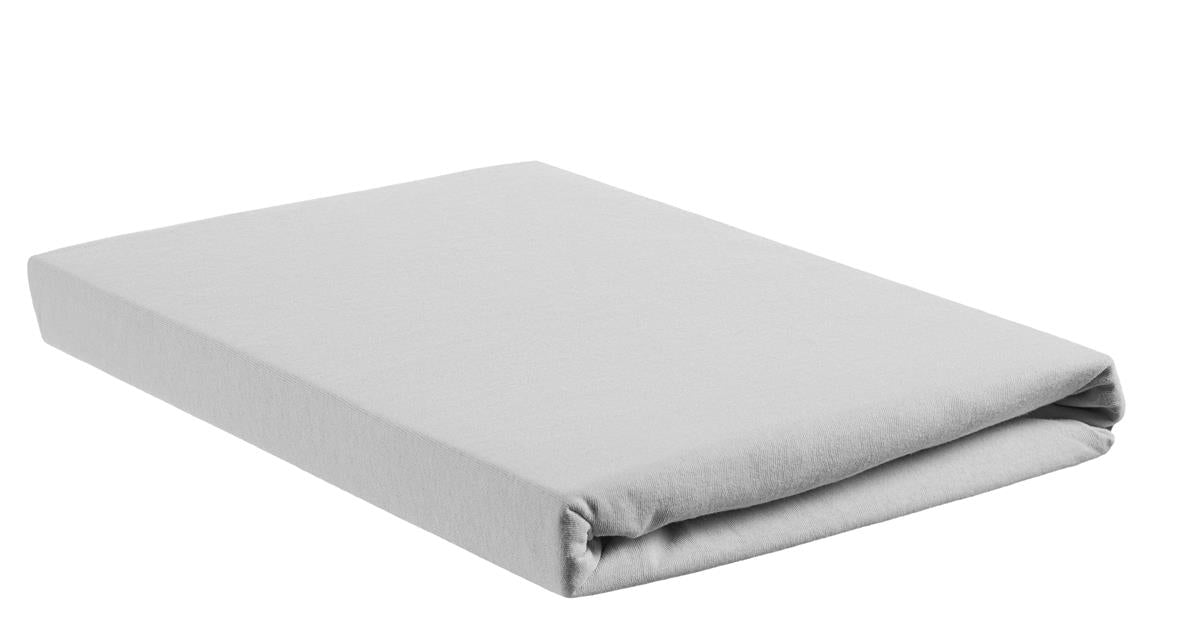 Riviera Maison Splittopper Hoeslaken - Jersey Stretch - Licht grijs