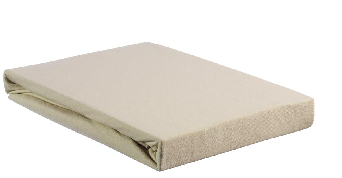 Riviera Maison Topper Hoeslaken - Jersey Stretch - Zand