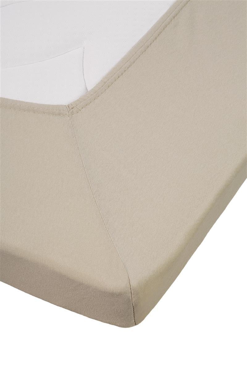 Riviera Maison Topper Hoeslaken - Jersey Stretch - Zand