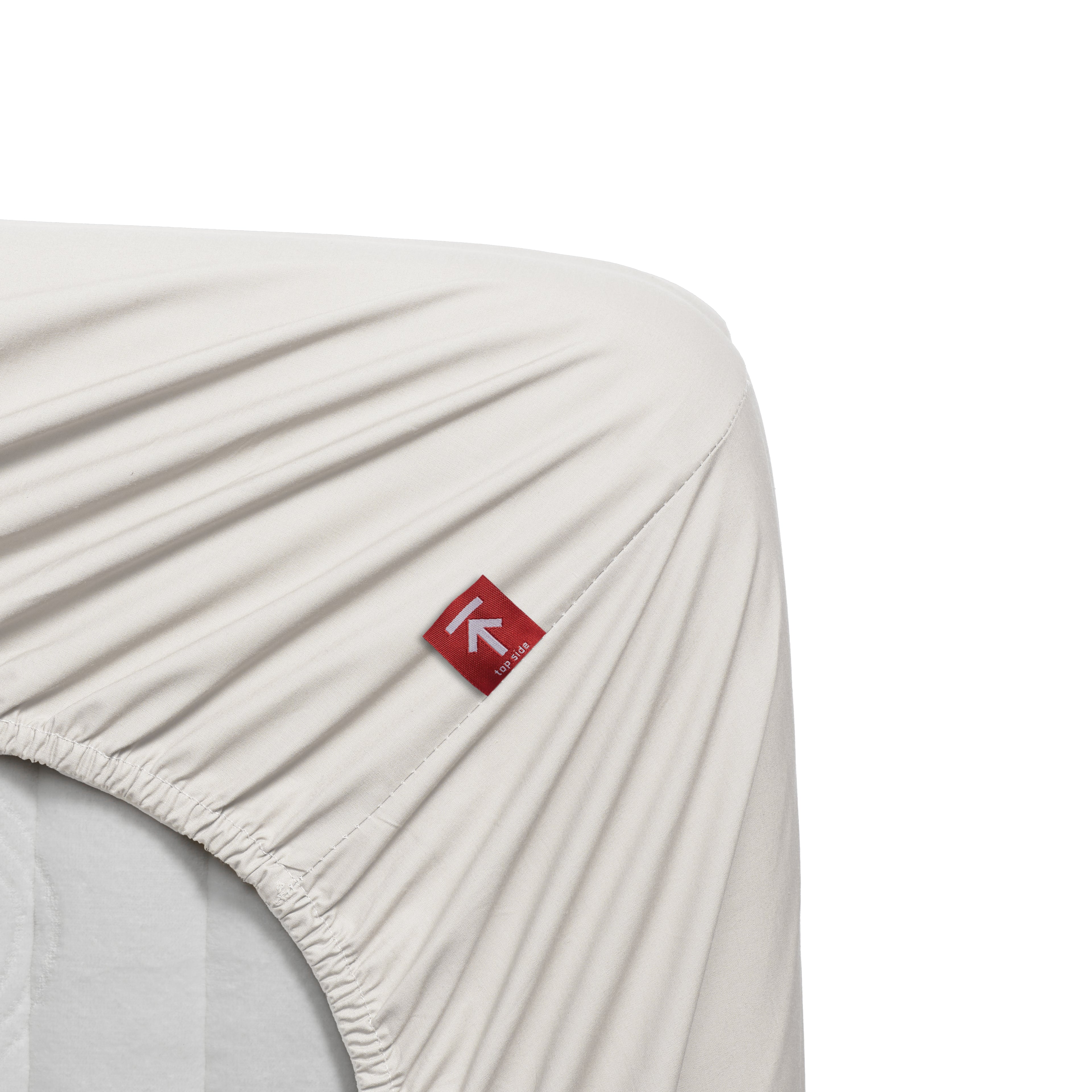 Beddinghouse Topper Fitted Sheet - Percale Cotton - Off-white