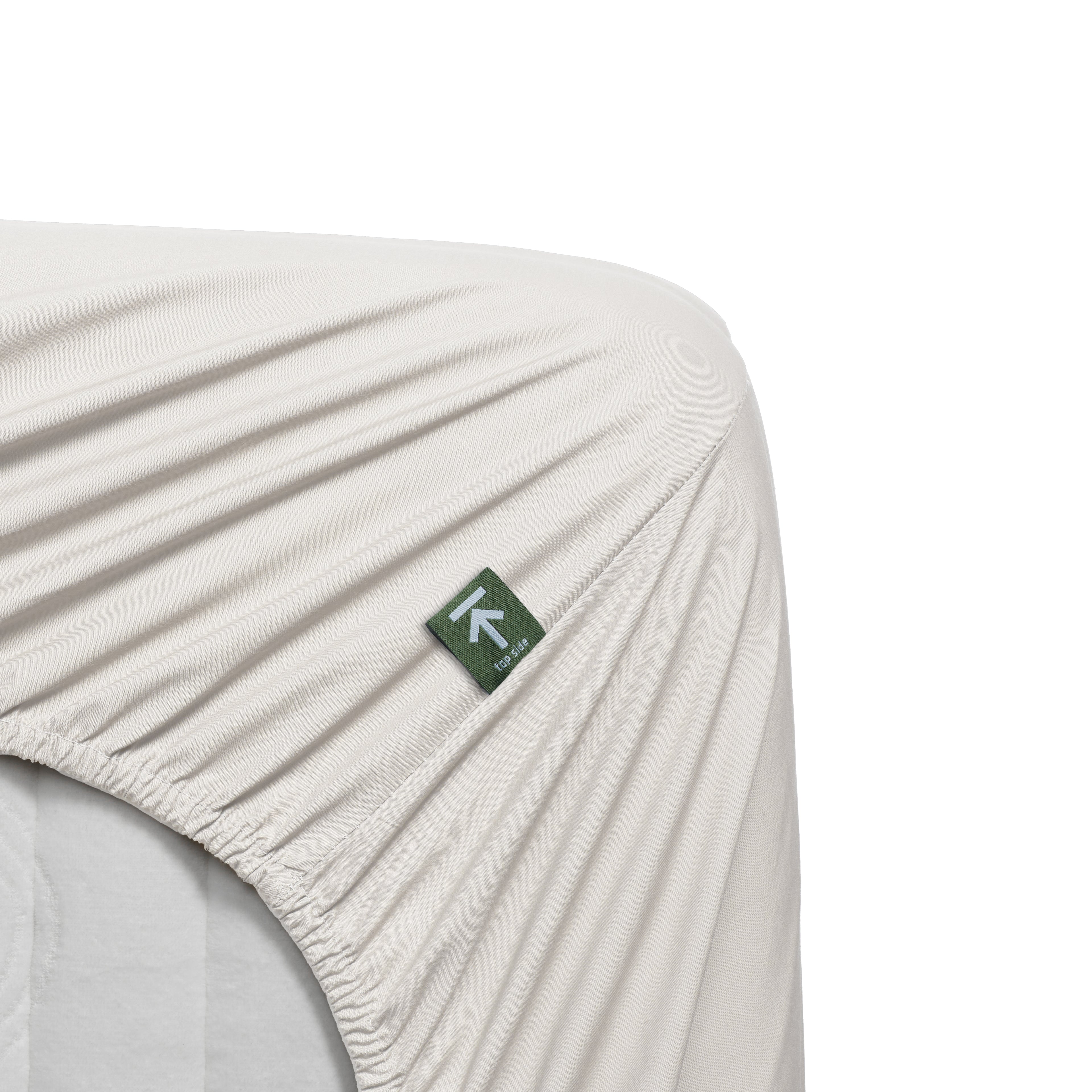 Beddinghouse Topper Fitted Sheet - Percale Cotton - Off-white