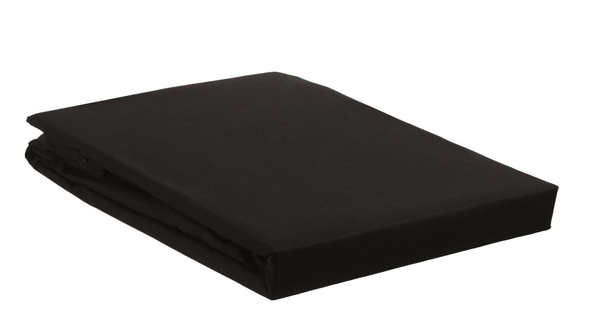 Beddinghouse Split Topper Fitted Sheet - Percale Cotton - Black