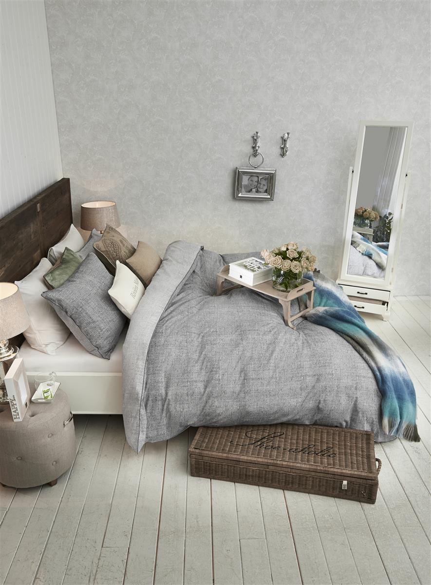 Riviera Maison Coughton Court dekbedovertrek - Antraciet