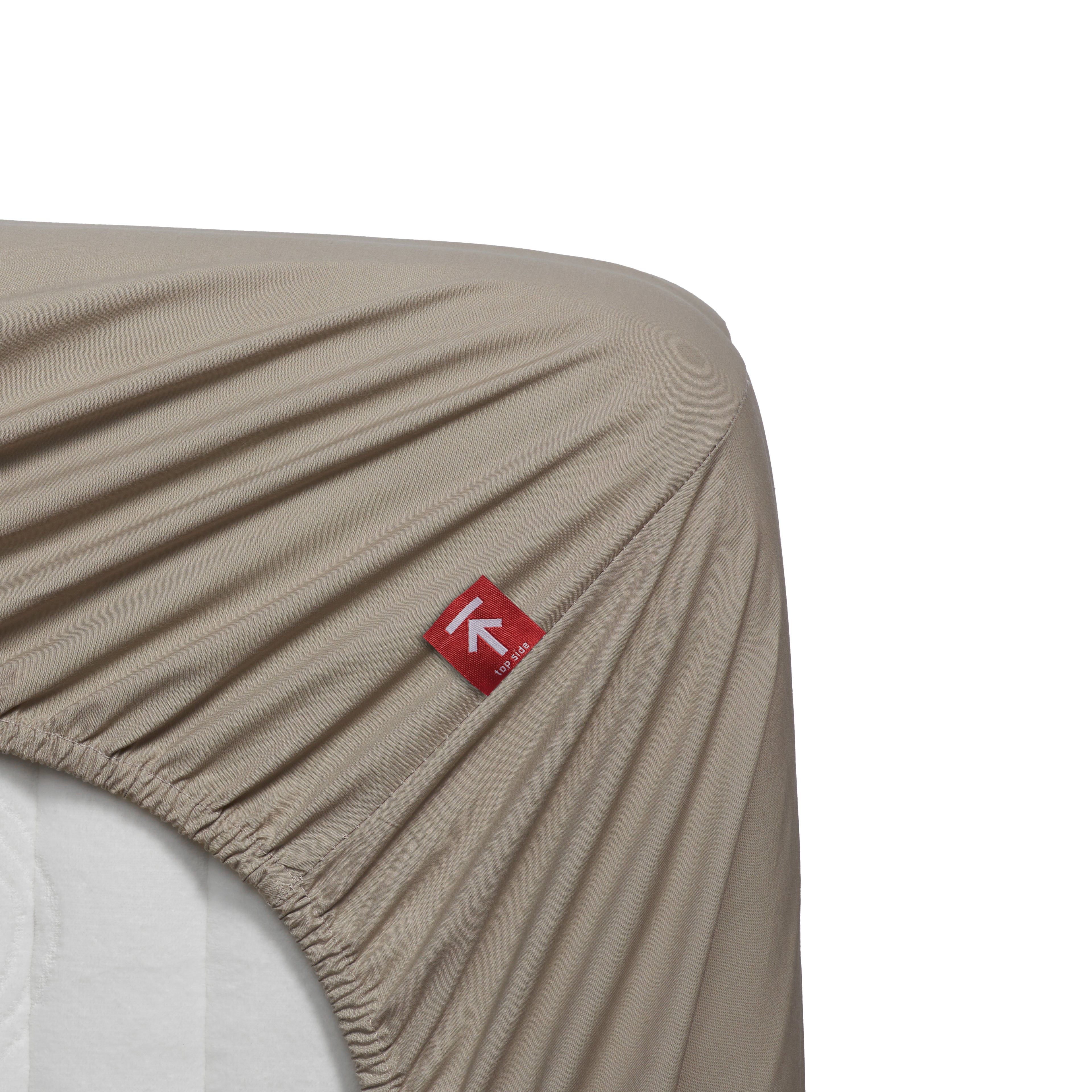 Beddinghouse Topper Hoeslaken - Percale katoen - Zand