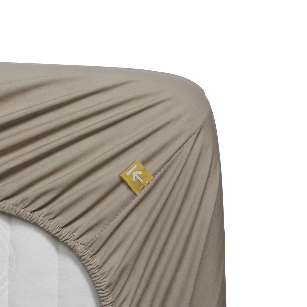 Beddinghouse Topper Fitted Sheet - Percale Cotton - Sand