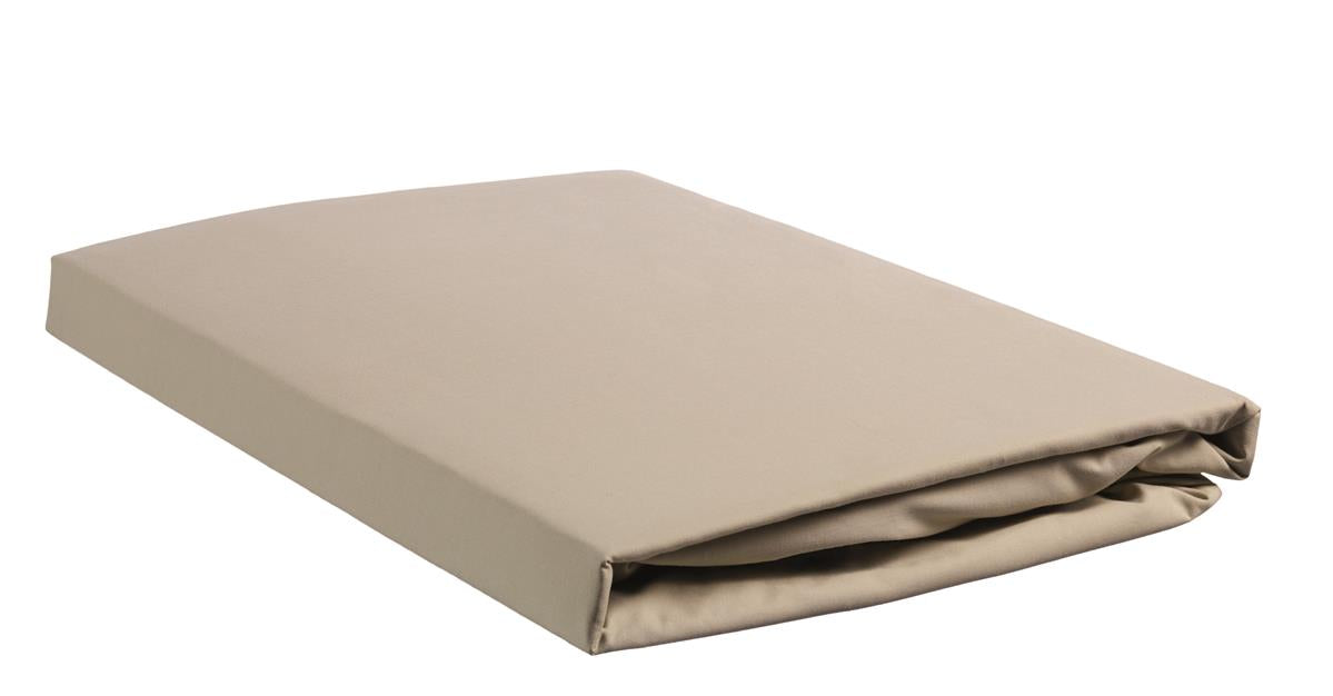 Beddinghouse Split Topper Fitted Sheet - Percale Cotton - Sand
