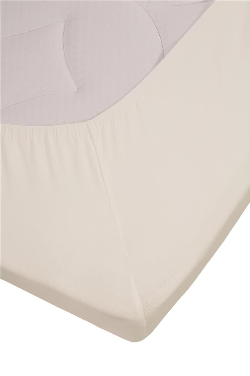 Beddinghouse Topper Hoeslaken - Jersey Stretch - Gebroken wit