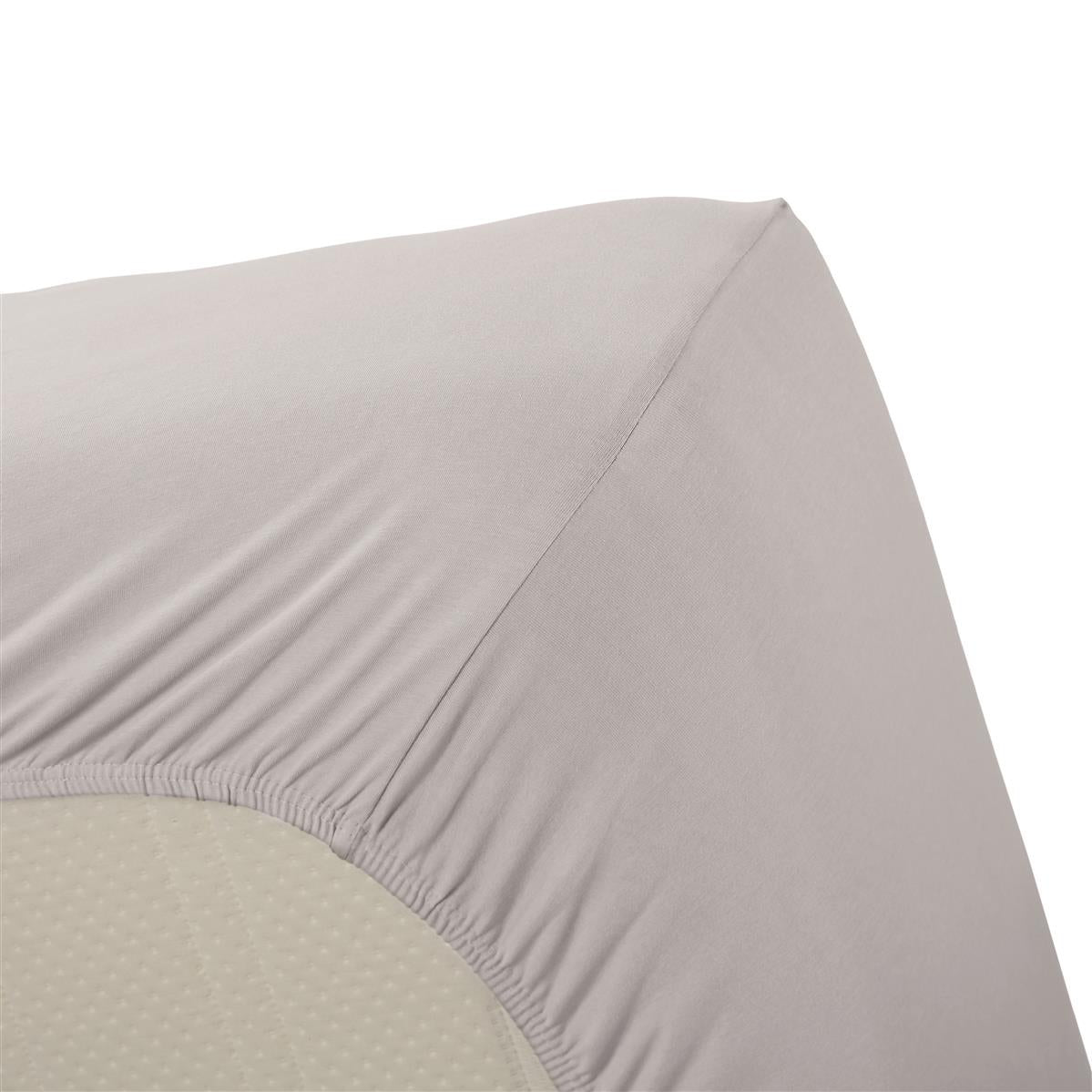 Beddinghouse Fitted Sheet - Jersey Stretch - Light Grey