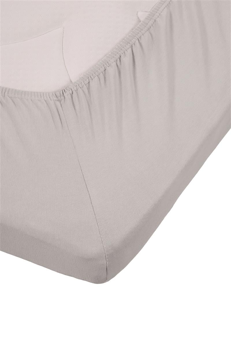 Beddinghouse Topper Hoeslaken - Jersey Stretch - Licht grijs