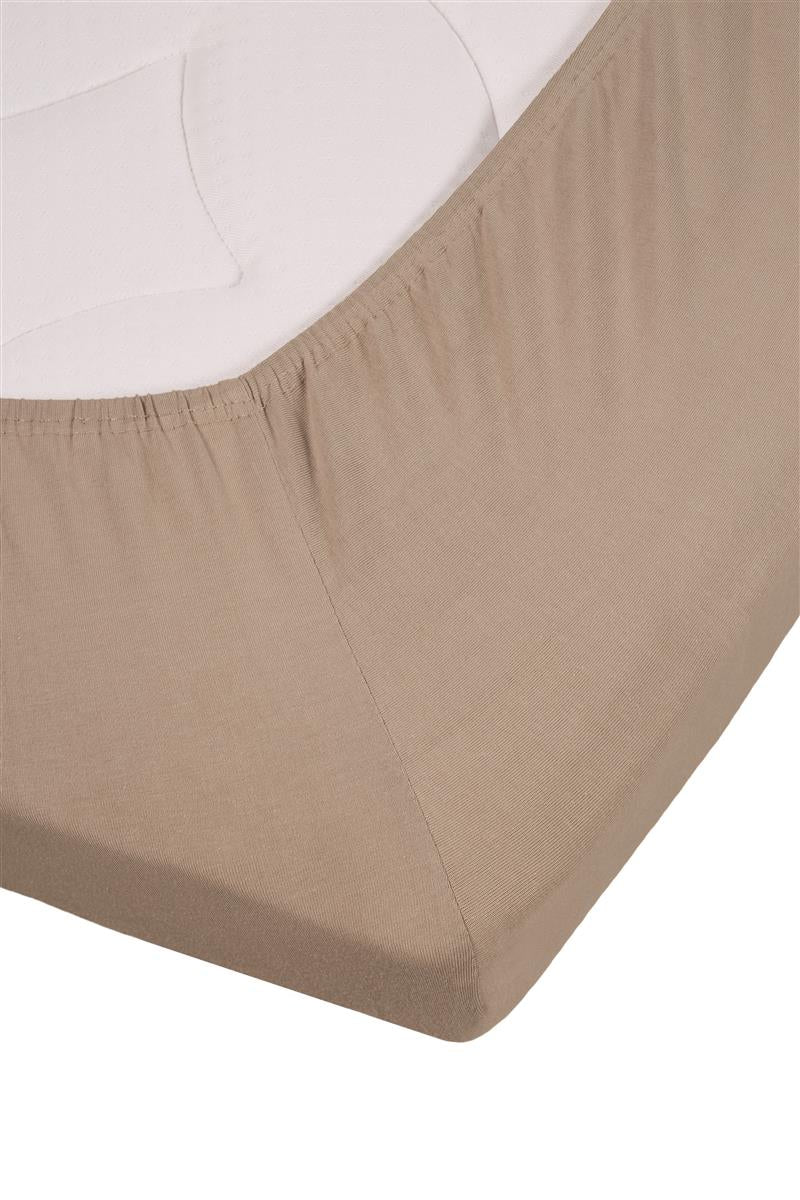 Beddinghouse Splittopper Hoeslaken - Jersey Stretch - Taupe