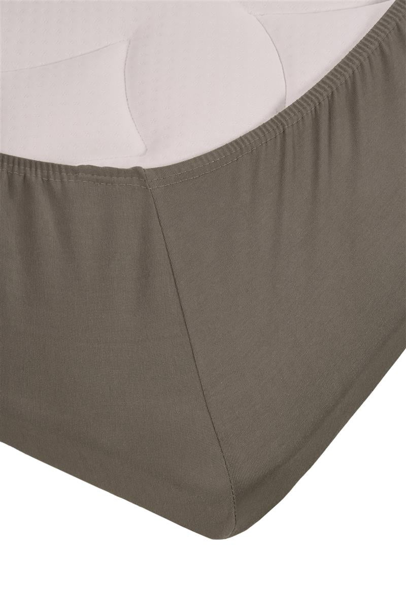 Beddinghouse Topper Hoeslaken - Jersey Stretch - Warm Grijs