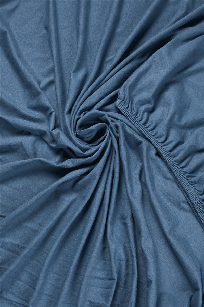 Beddinghouse Split Topper Fitted Sheet - Jersey - Blue