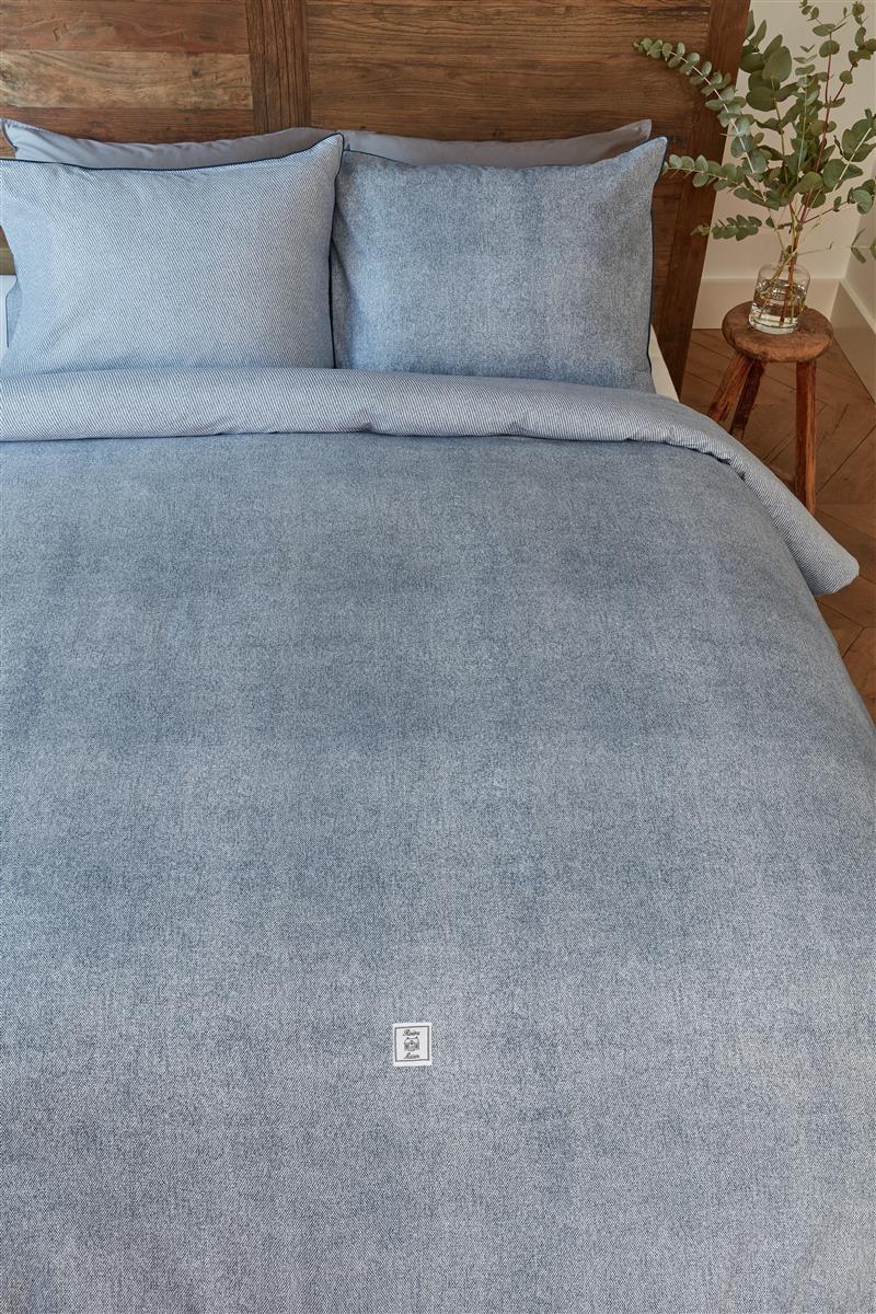 Riviera Maison Gingham dekbedovertrek - Blauw