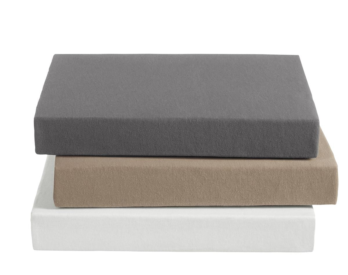 Ambiante Split Topper Fitted Sheet - Cotton - Anthracite