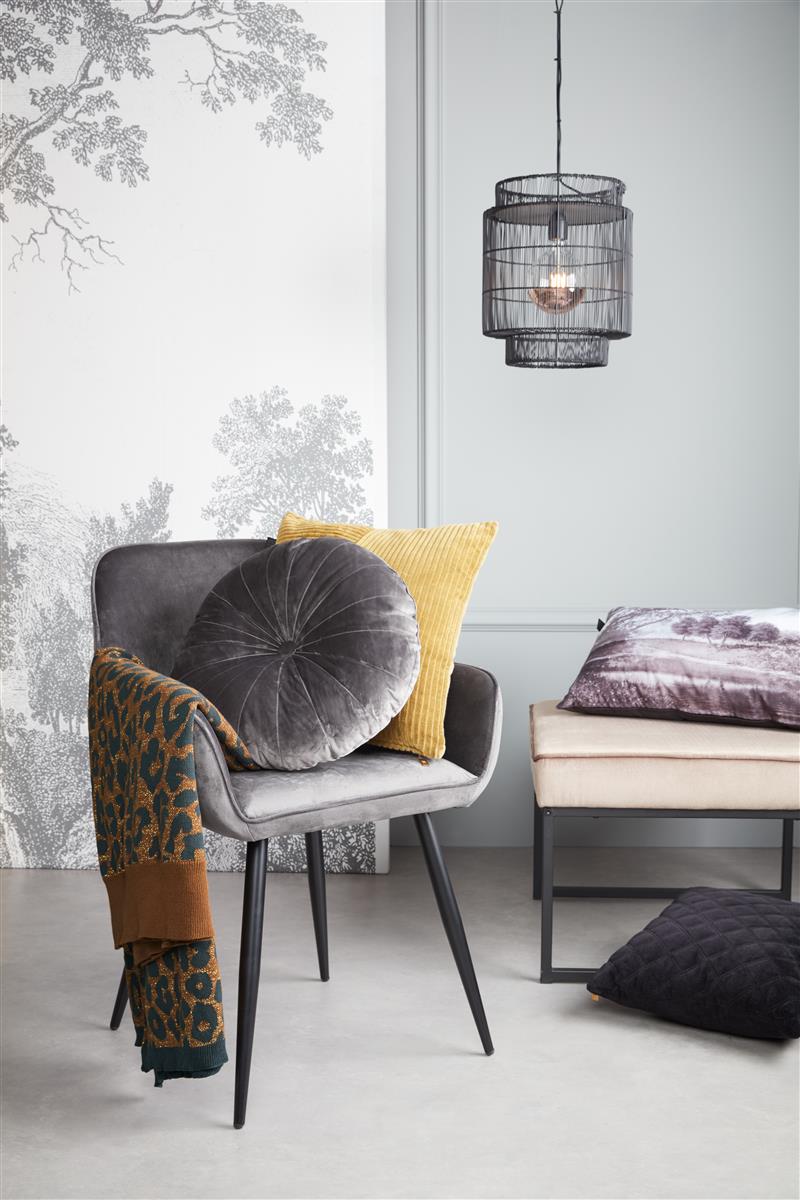 KAAT Amsterdam Mandarin Decoratiekussen - Grijs