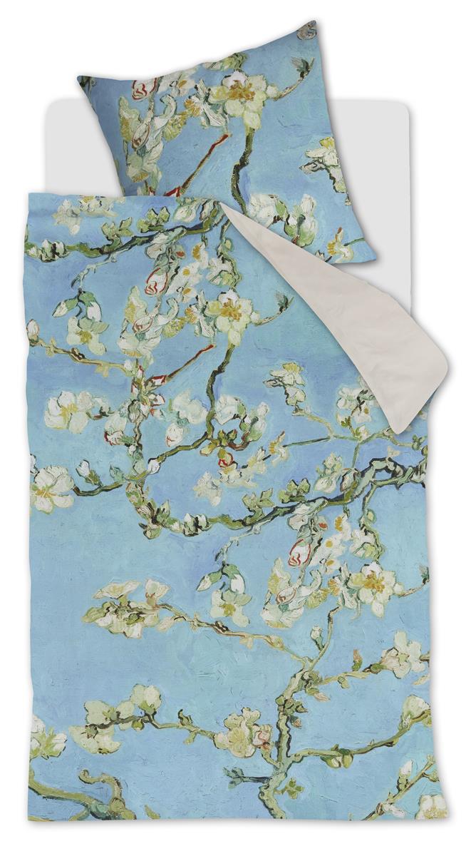 Beddinghouse x Van Gogh Museum Almond Blossom dekbedovertrek - Blauw
