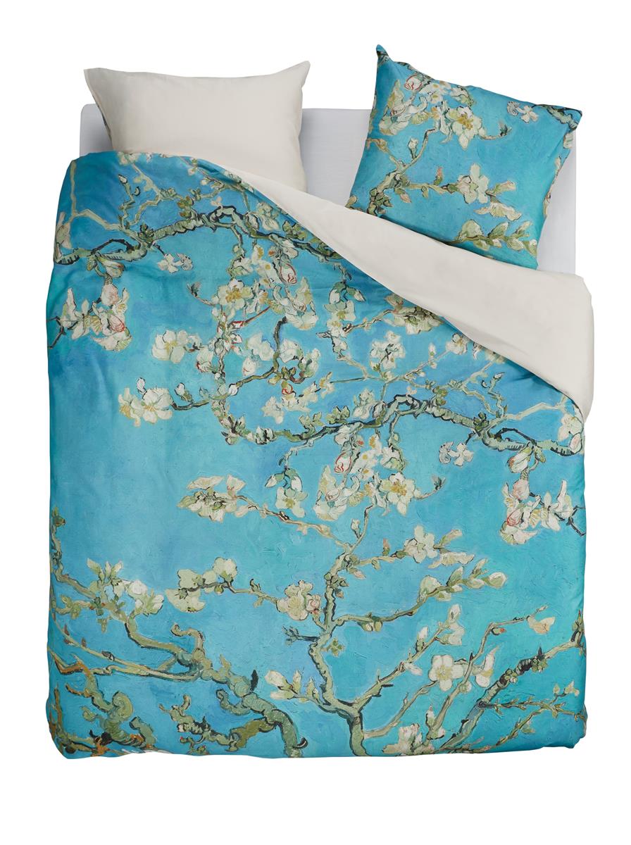 Beddinghouse x Van Gogh Museum Almond Blossom dekbedovertrek - Blauw