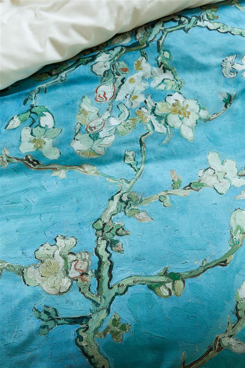Beddinghouse x Van Gogh Museum Almond Blossom dekbedovertrek - Blauw