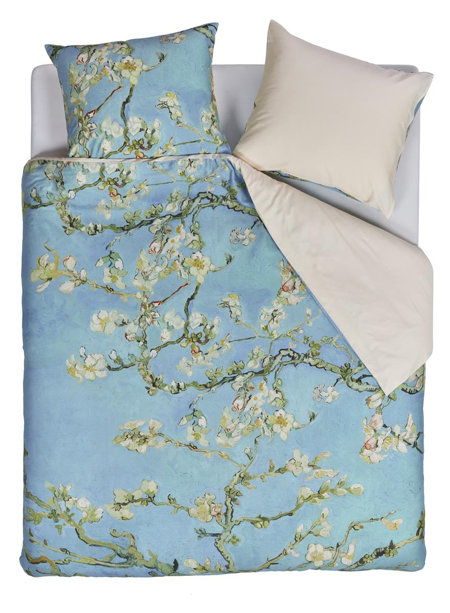 Beddinghouse x Van Gogh Museum Almond Blossom dekbedovertrek - Blauw