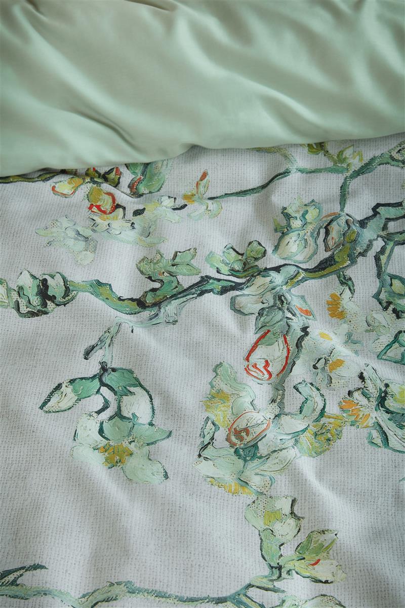 Beddinghouse x Van Gogh Museum Blossom dekbedovertrek - Grijs