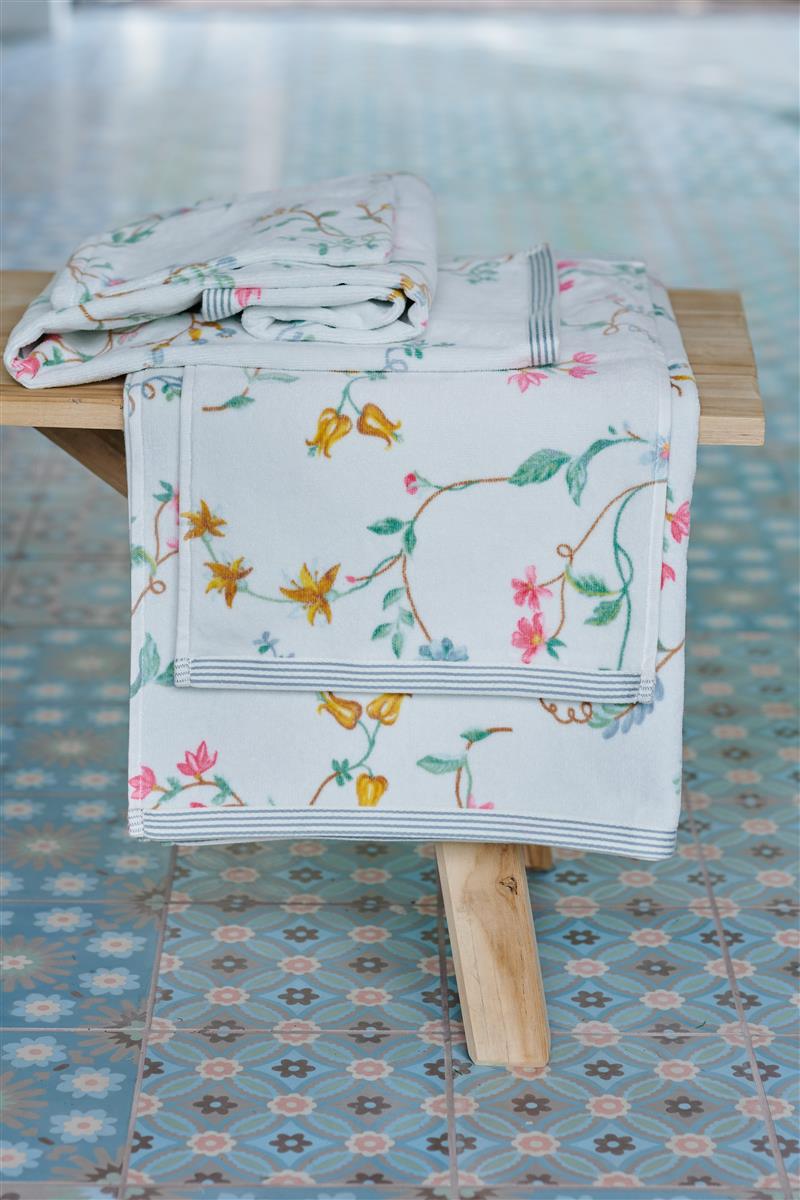 Pip Studio Les Fleurs Badtextiel - Wit