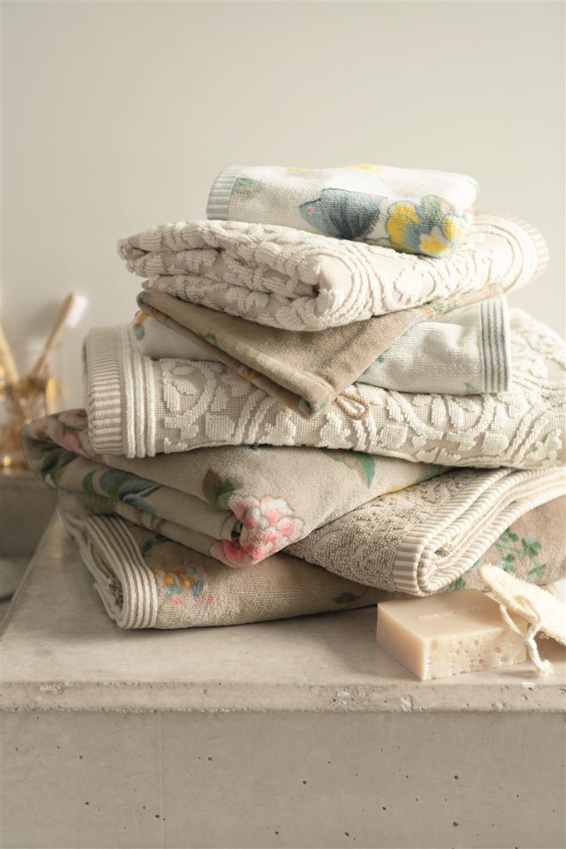 Pip Studio Les Fleurs Badtextiel - Wit