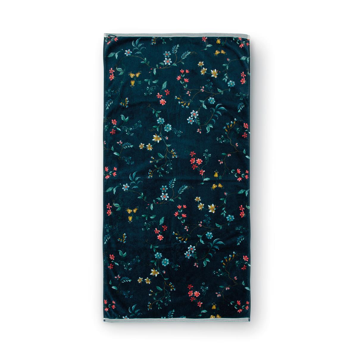 Pip Studio Les Fleurs Bath linen - Dark Blue