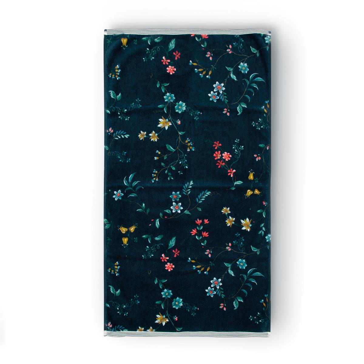 Pip Studio Les Fleurs Bath linen - Dark Blue