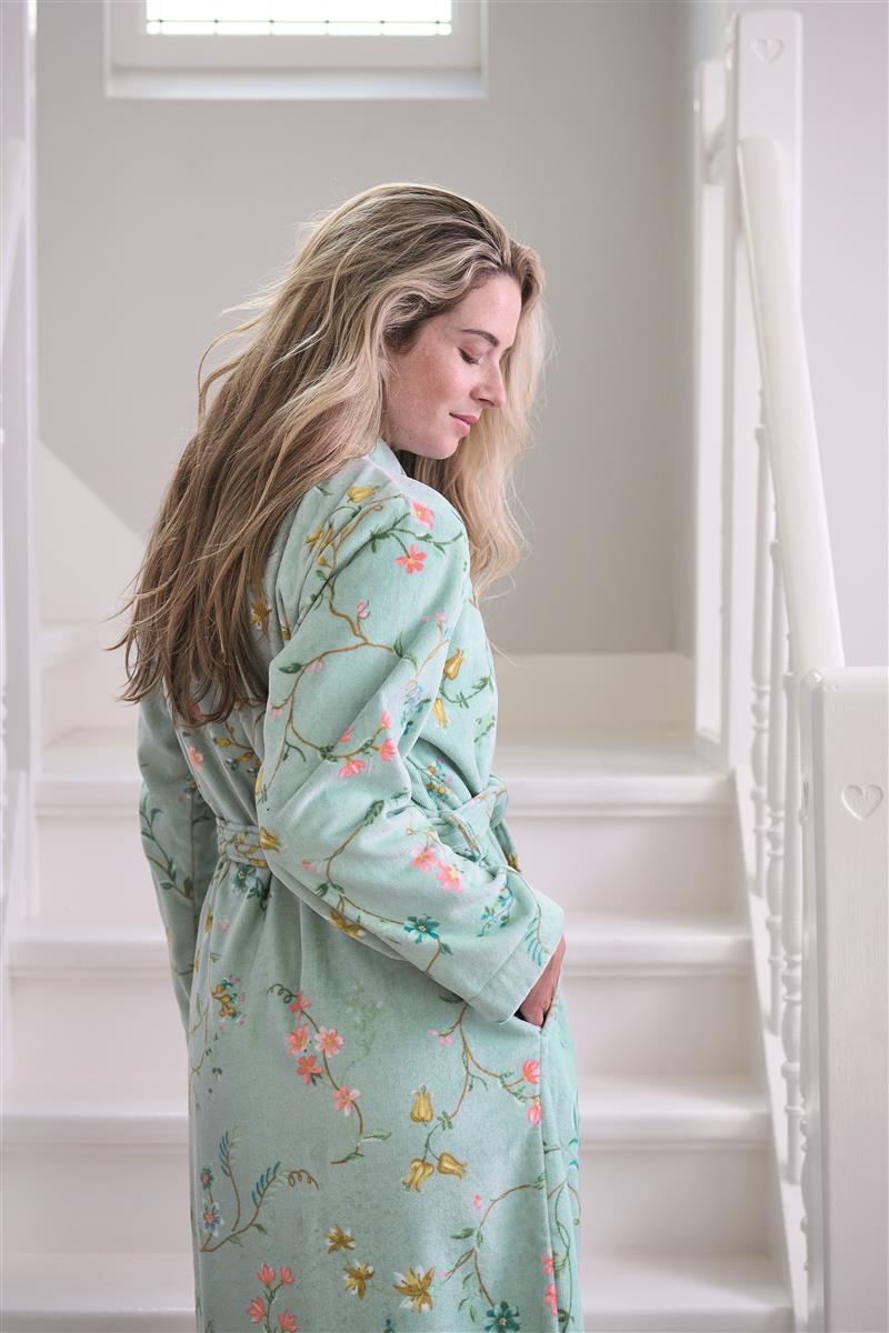 Pip Studio Les Fleurs Bathrobe - Blue