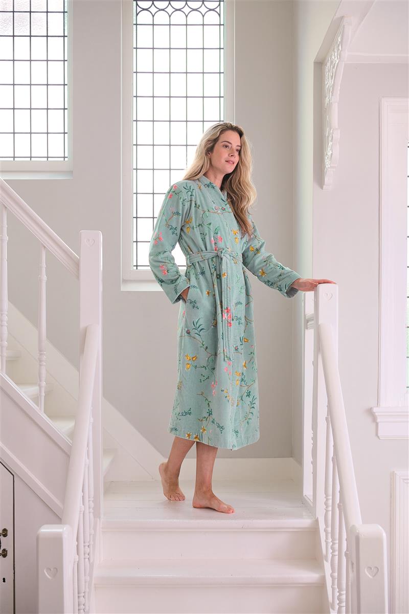 Pip Studio Les Fleurs Bathrobe - Blue