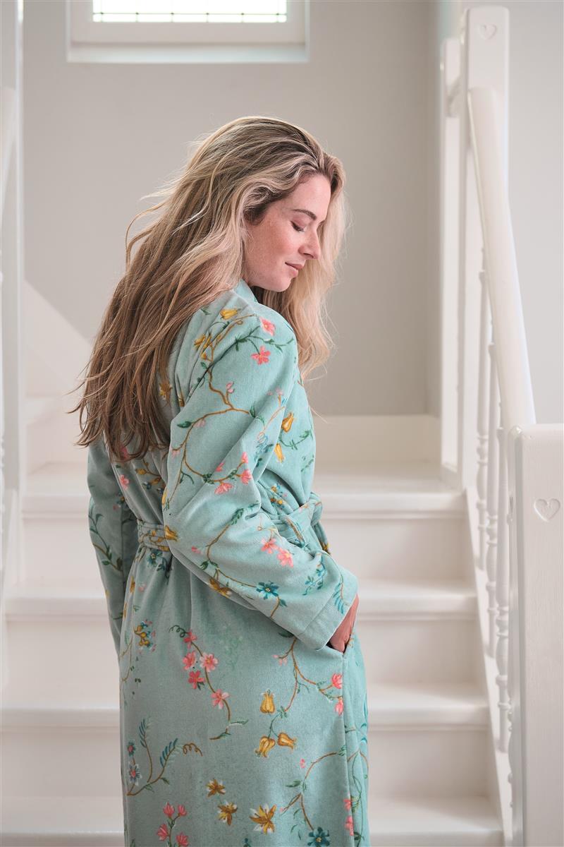 Pip Studio Les Fleurs Bathrobe - Blue