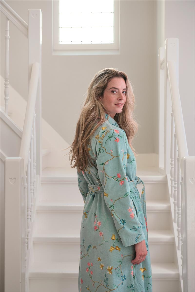 Pip Studio Les Fleurs Bathrobe - Blue