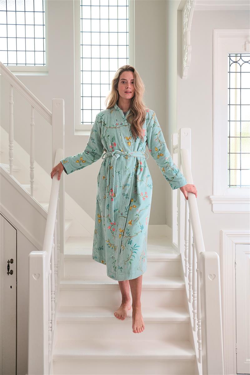 Pip Studio Les Fleurs Bathrobe - Blue