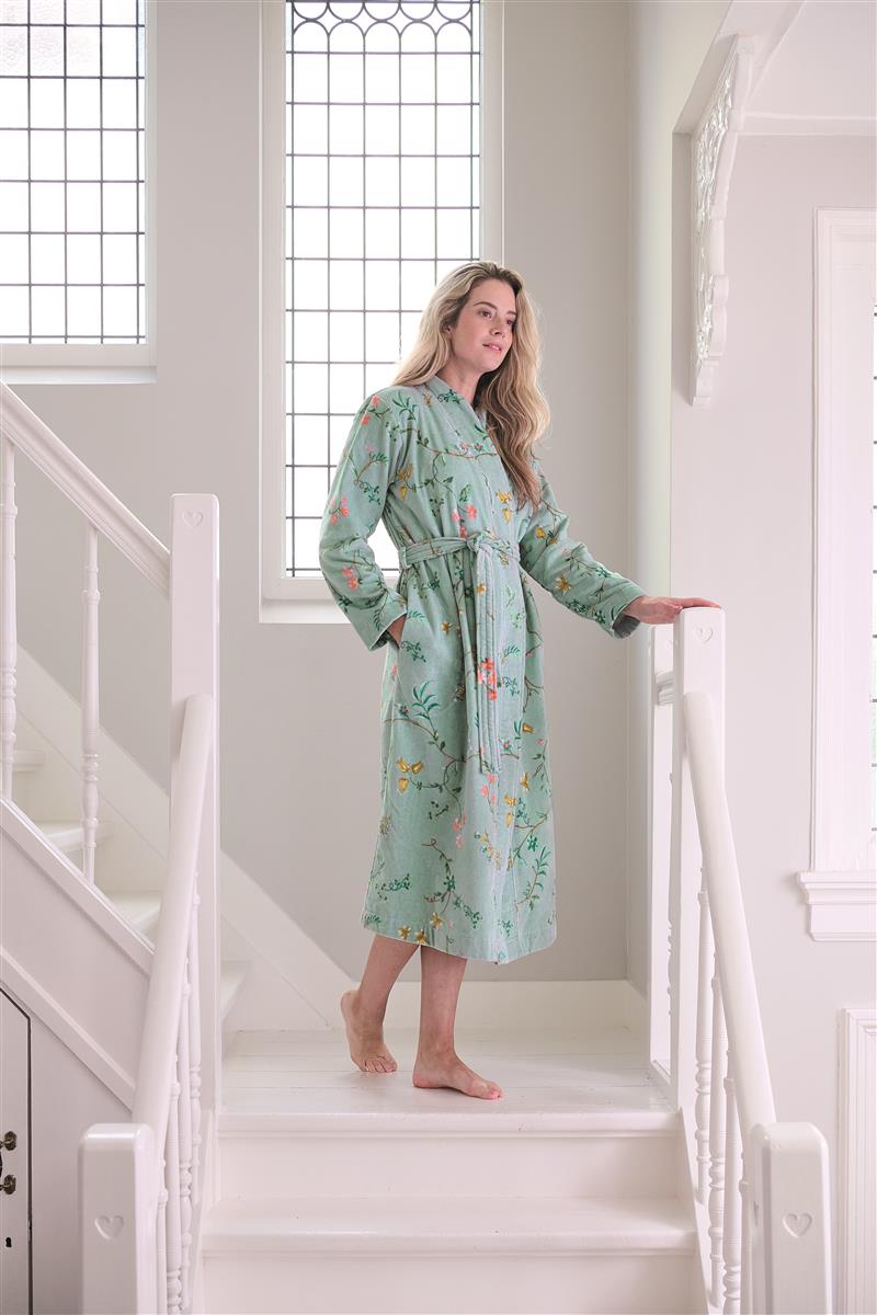 Pip Studio Les Fleurs Bathrobe - Blue