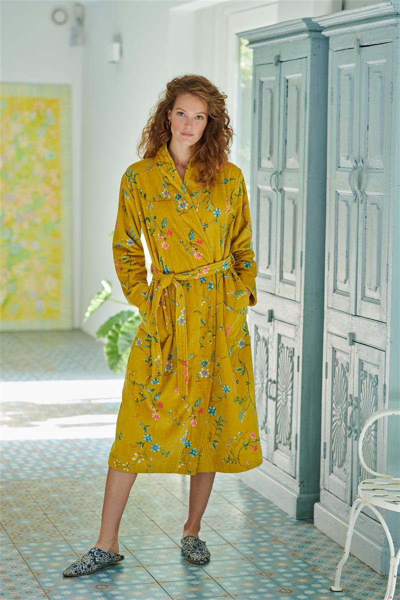 Pip Studio Les Fleurs Bathrobe - Yellow
