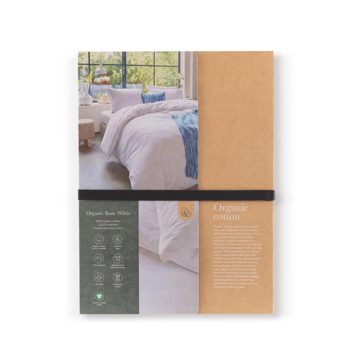 Beddinghouse Organic Basic dekbedovertrek - Wit