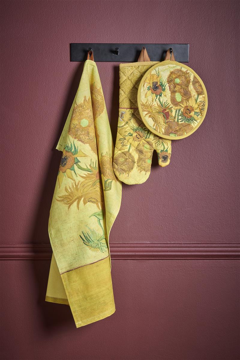 Beddinghouse x Van Gogh Museum Theedoek Sunflower Tea Geel