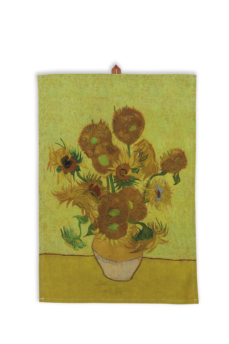 Beddinghouse x Van Gogh Museum Theedoek Sunflower Tea Geel