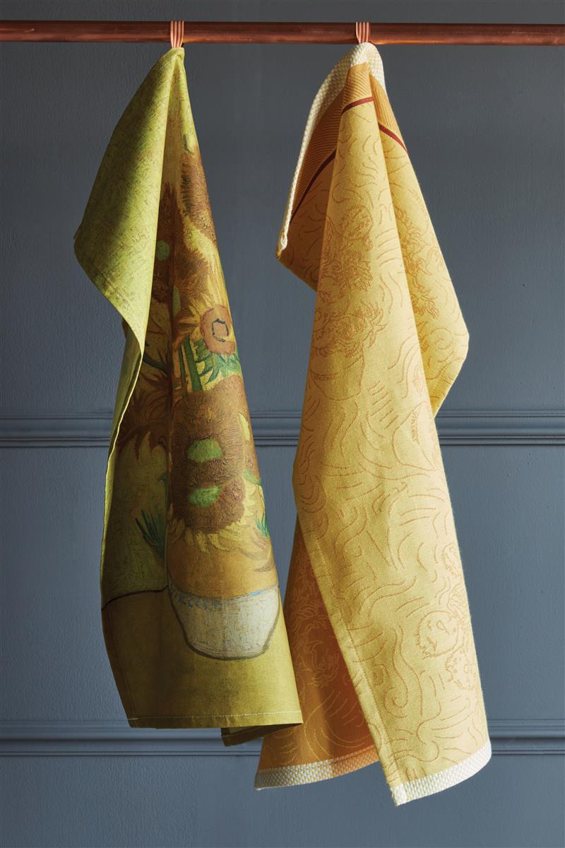 Beddinghouse x Van Gogh Museum Sunflower Tea Theedoek - Geel