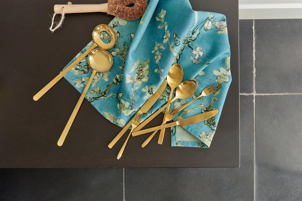 Beddinghouse x Van Gogh Museum Theedoek Blossom Tea Blauw