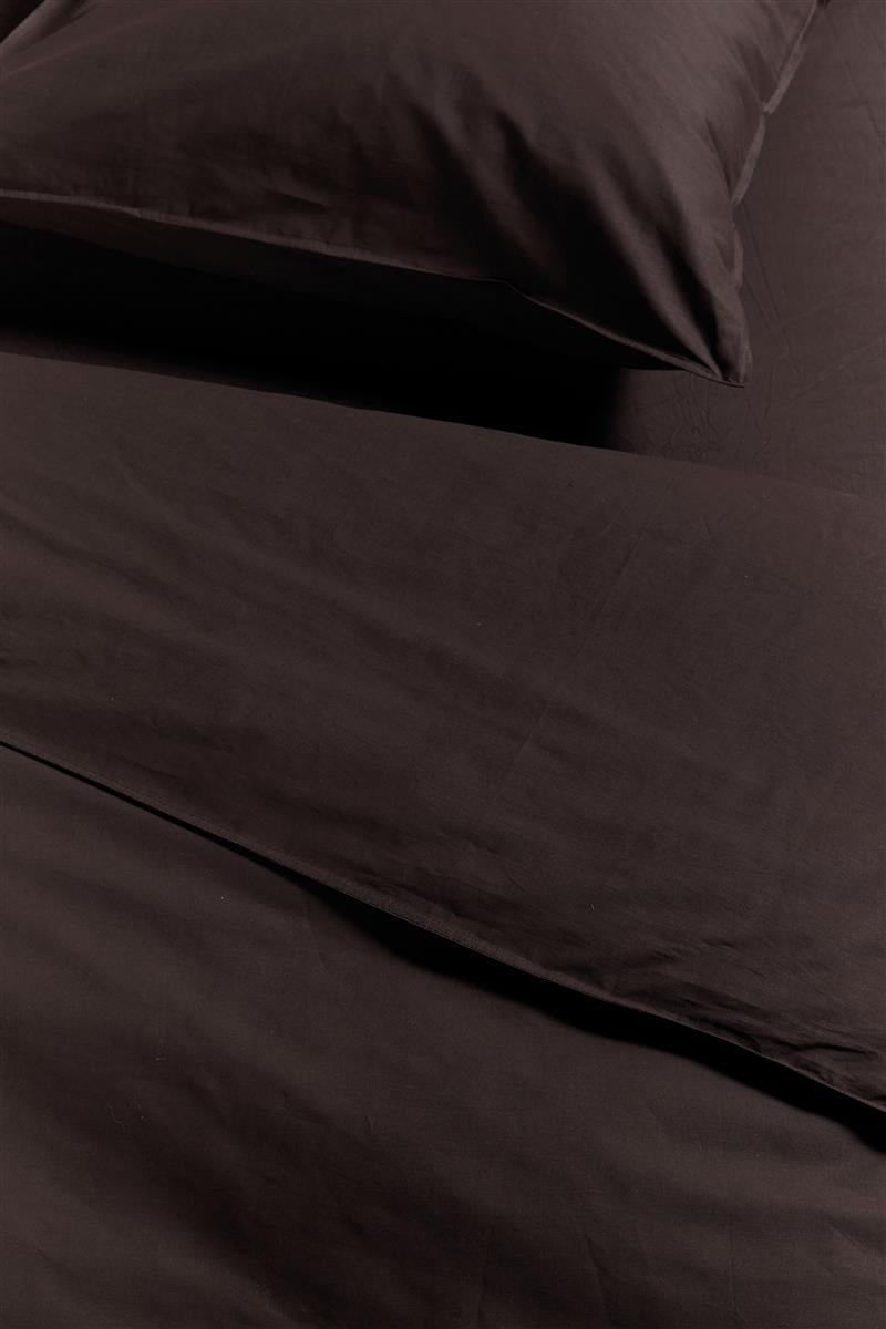 Ambiante Cotton Uni duvet cover - Brown