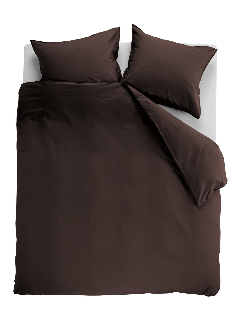 Ambiante Cotton Uni duvet cover - Brown
