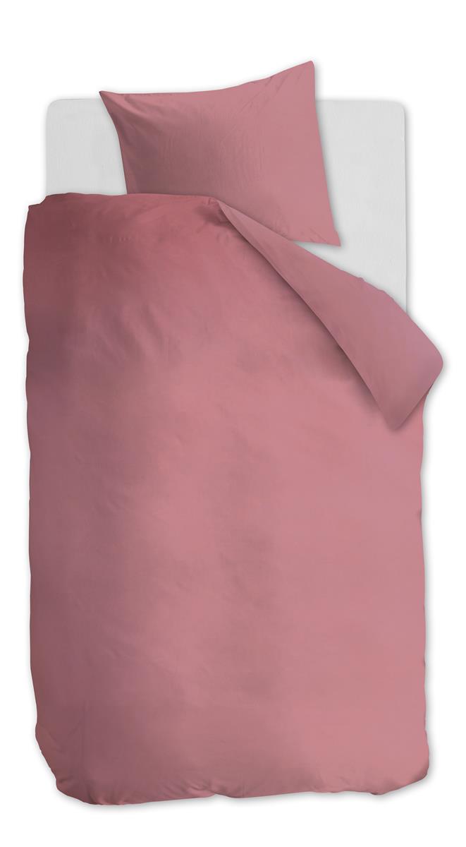 Ambiante Cotton Uni dekbedovertrek - Roze