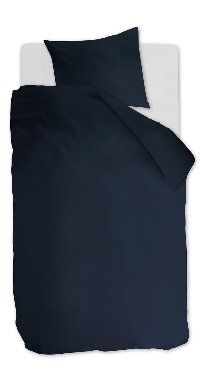 Ambiante Cotton Uni dekbedovertrek - Donker Blauw