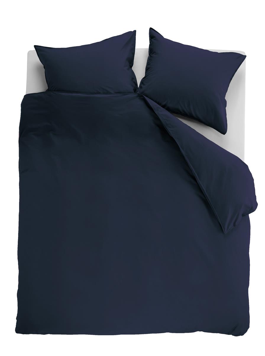 Ambiante Cotton Uni dekbedovertrek - Donker Blauw