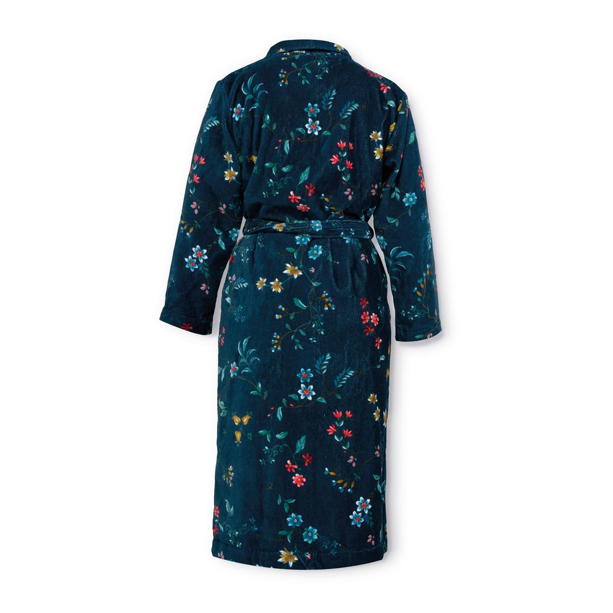Pip Studio Les Fleurs Bathrobe - Dark Blue