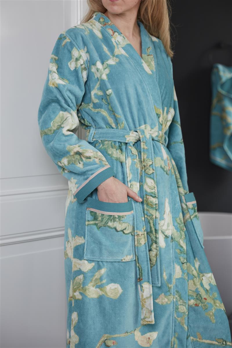 Beddinghouse x Van Gogh Museum Blossom Badjas - Blauw