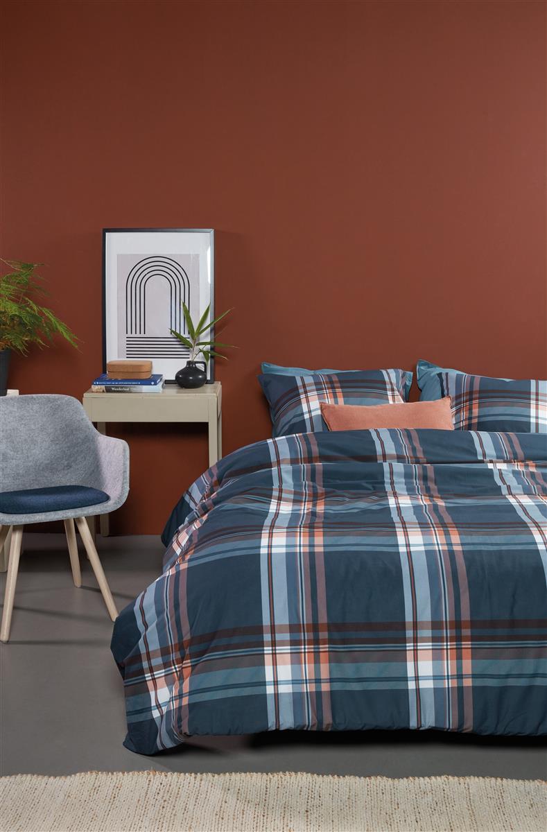 Beddinghouse Duke dekbedovertrek - Blauw