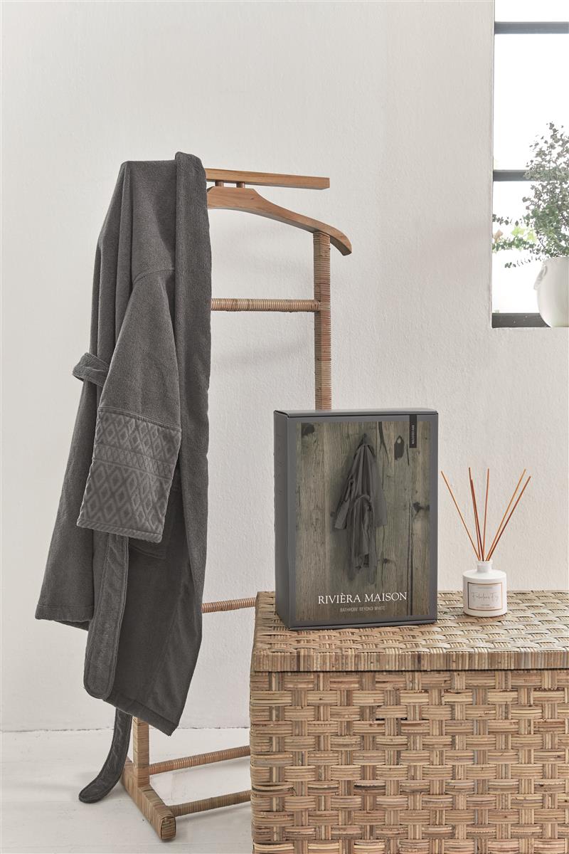 Riviera Maison Beyond Bathrobe - Gray